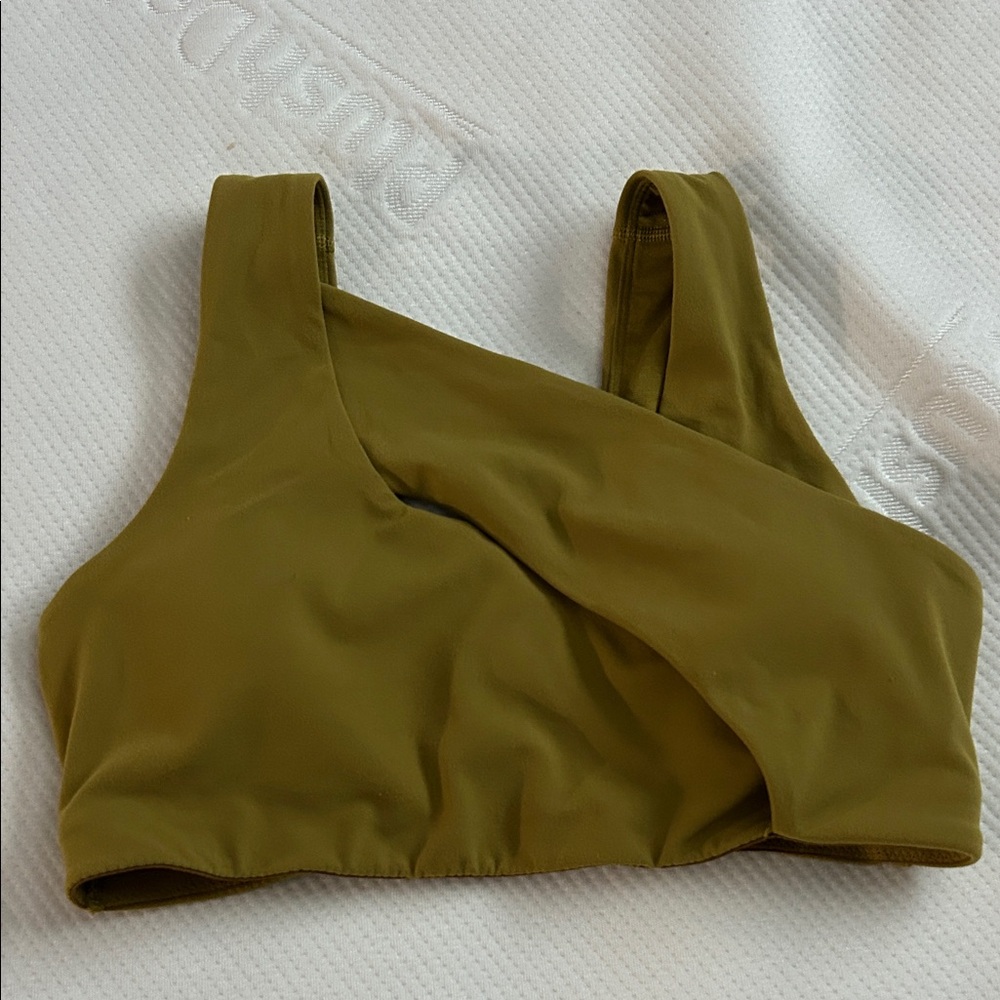 Lululemon Athletica Olive Green Sports Bra